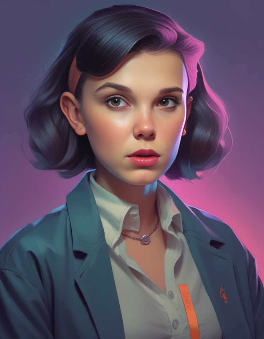 MillieBobbyBrown,  stylized by loish,  ross tran on Tensor.Art
