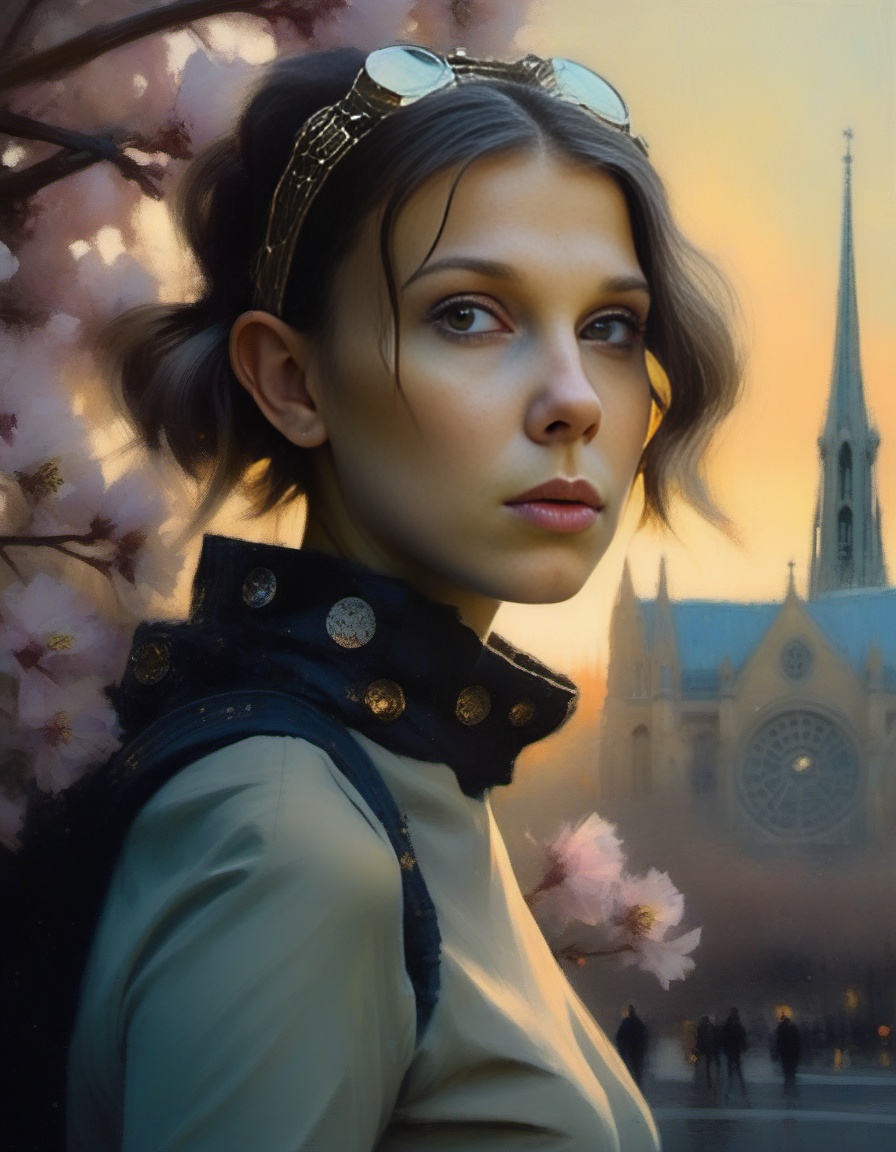 MillieBobbyBrown,  by Jeremy Mann,  portrait on Tensor.Art