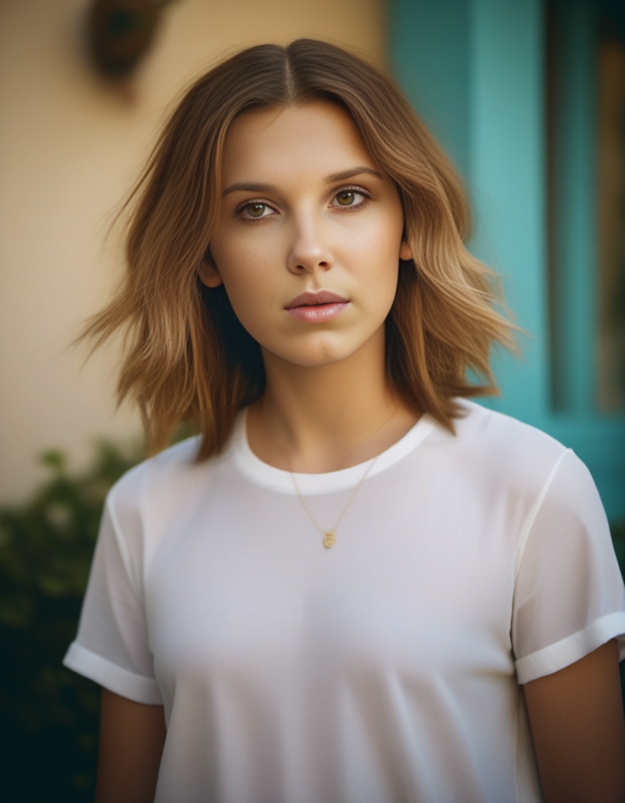 MillieBobbyBrown,  photograph,  beefy Mediterranean Girl on Tensor.Art