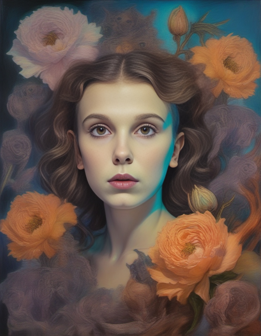 MillieBobbyBrown,  portrait,  close up of a on Tensor.Art