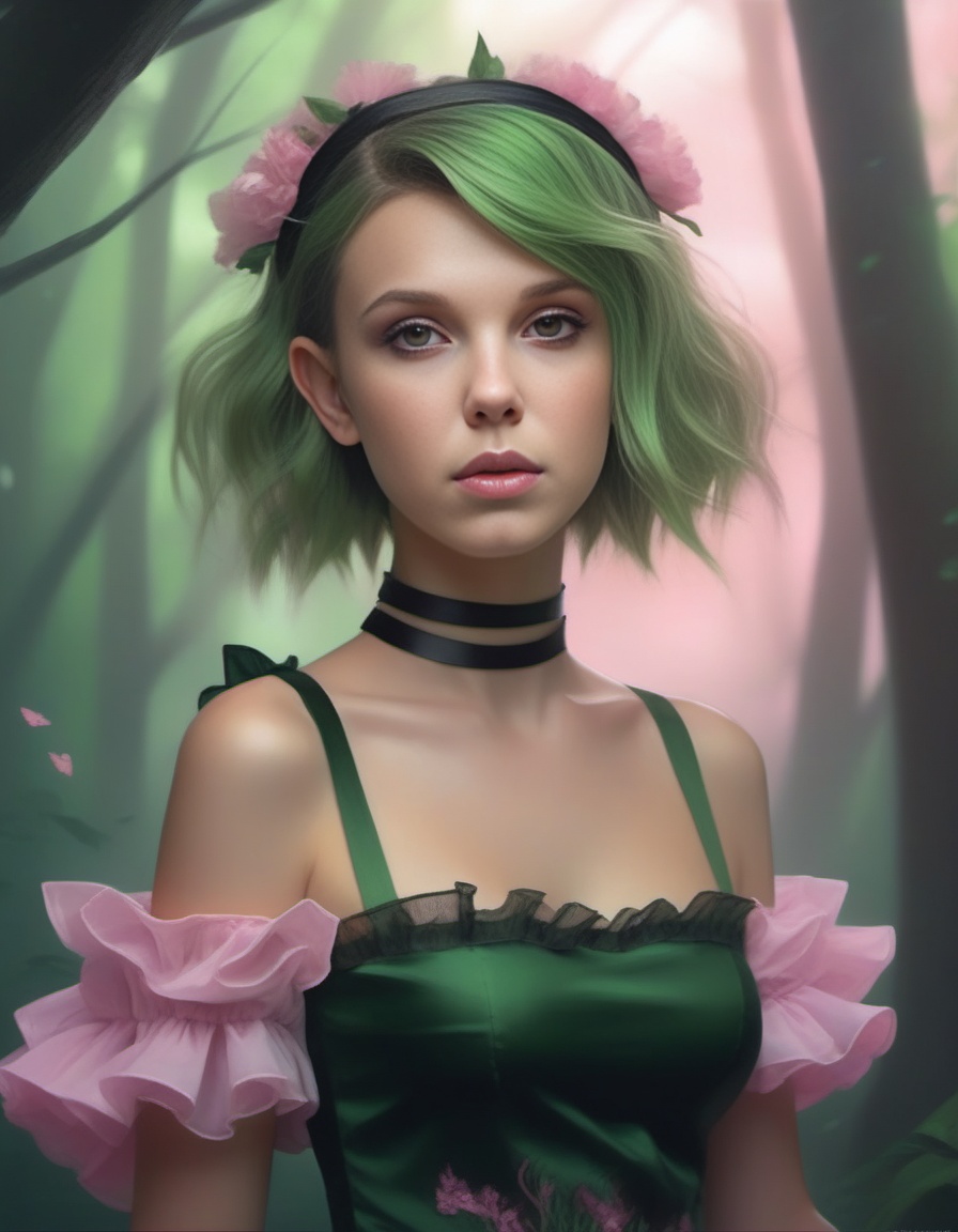 MillieBobbyBrown,  Anime portrait by WLOP and Artgerm,  trending on artstation on Tensor.Art