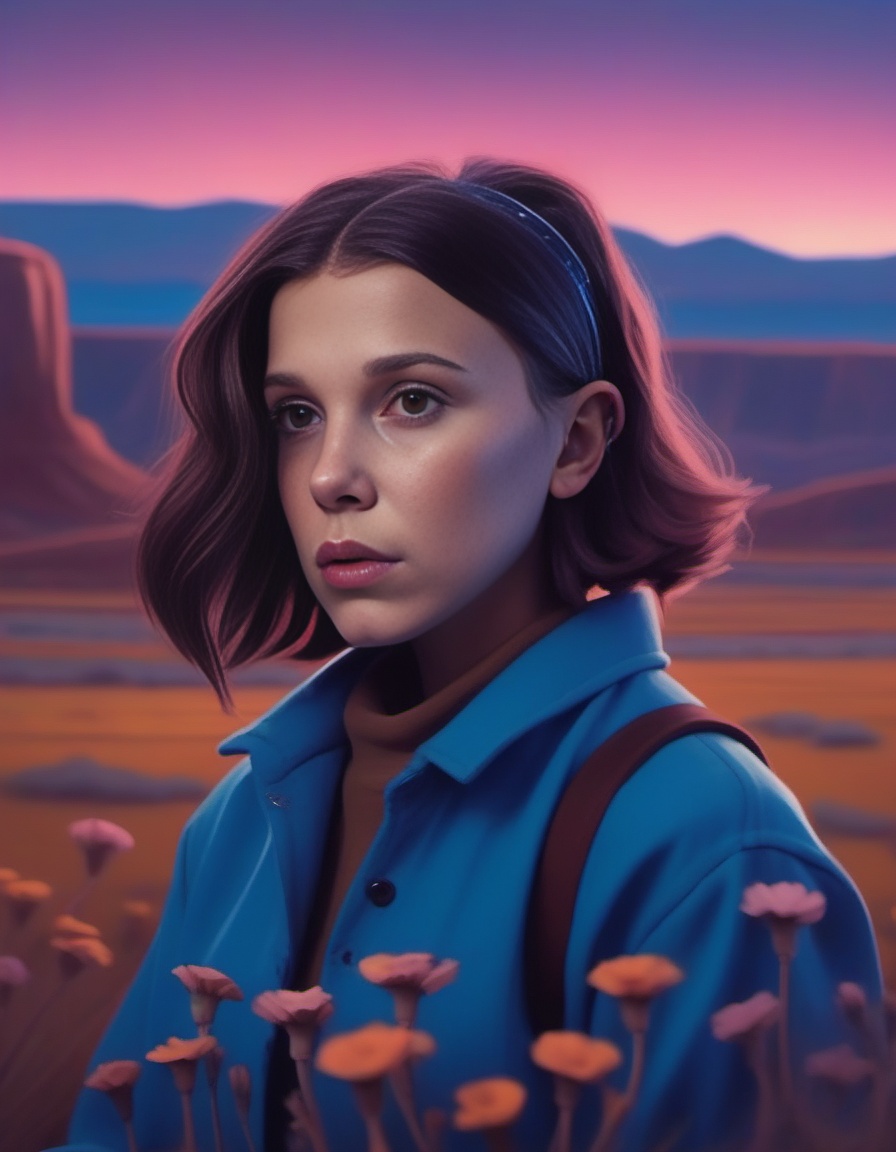 MillieBobbyBrown,  stylized by Loish,  portrait on Tensor.Art