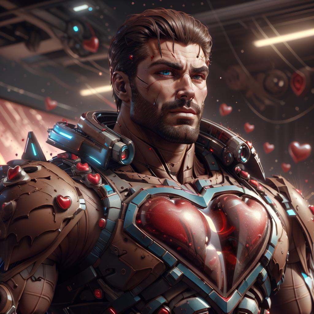 valentinetech,  scifi,  man on Tensor.Art