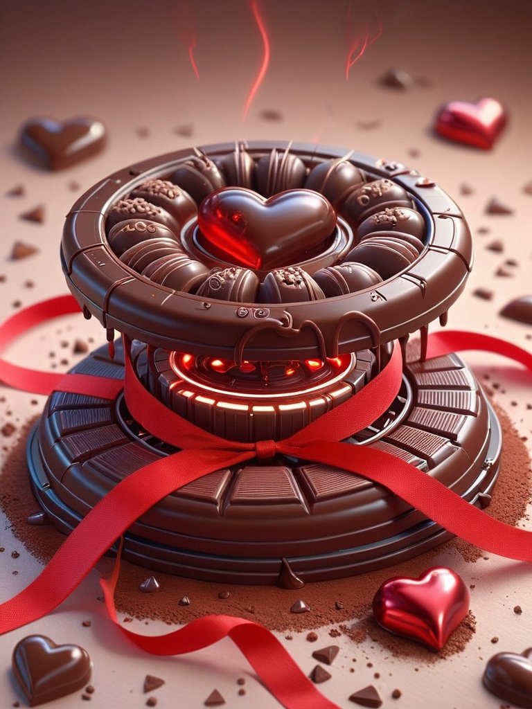 scifi,  ValentineTech,  chocolate on Tensor.Art