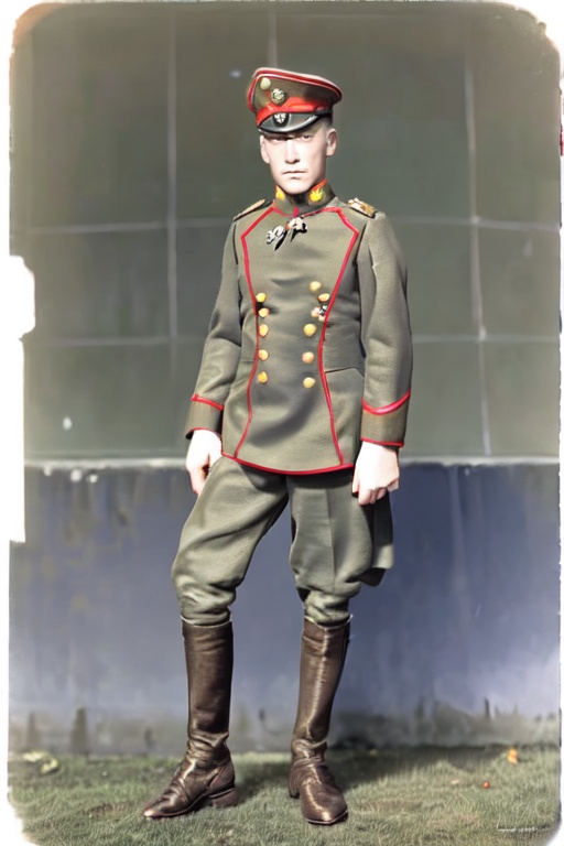 man in WWI uniform on Tensor.Art