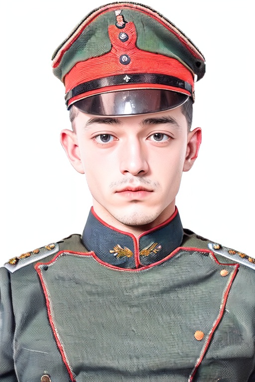 man in WWI uniform on Tensor.Art