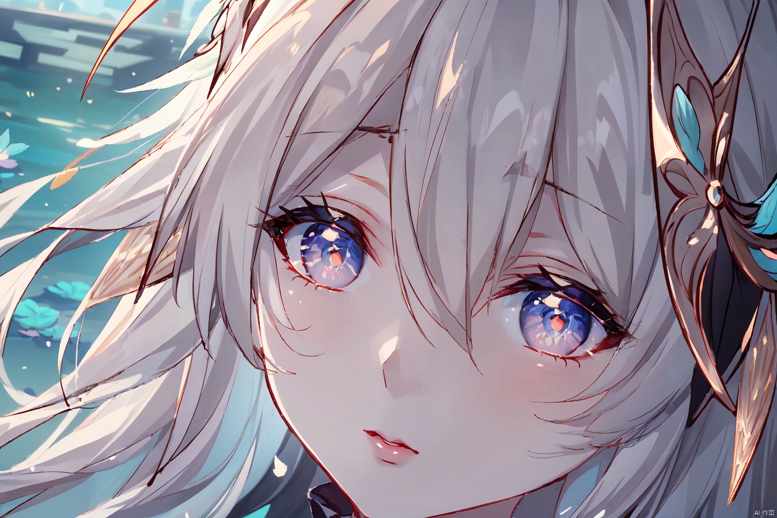 (extremely detailed CG unity 8k wallpaper),(((masterpiece))), (((best quality))), ((ultra-detailed)), (best illustration),(best shadow), ((an extremely delicate and beautiful)),dynamic angle, close-up of a small house by the lake, beautiful sunny summer day, water lilies in the lake blooming, lush plants, sunlight shining through the white clouds, bold colors, fairy tale, fantasy,wind,classic, (detailed light),feather, nature, (sunlight),beautiful and delicate water,(painting),(sketch),(bloom),(shine), high resolution, high contrast ratio, high detail, high texture, texture surreal high quality figure, ultra high quality, golden ratio