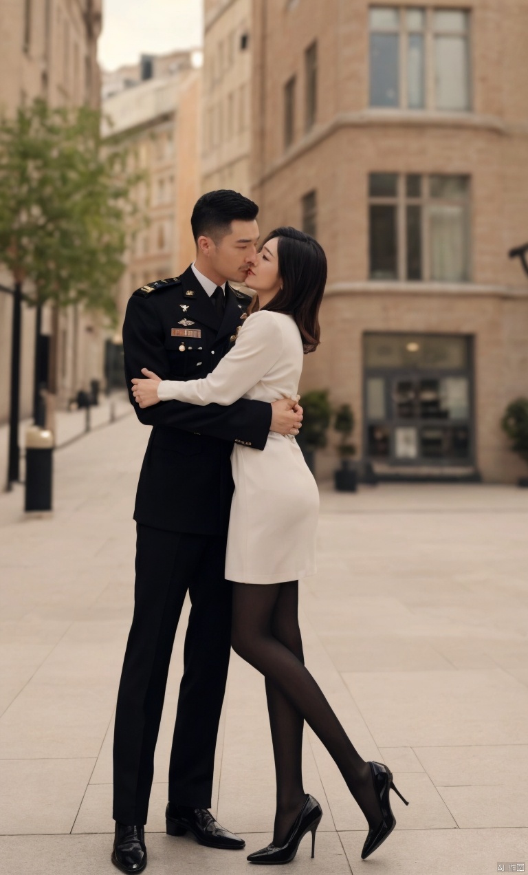 👫,  a Handsome man and a sexy woman hugging together,  (masterpiece on Tensor.Art