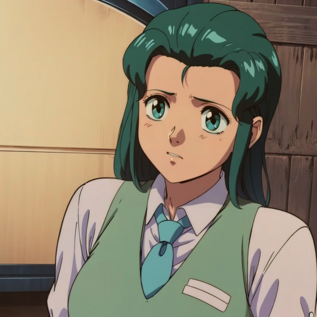 Anri,  1girl,  green hair on Tensor.Art