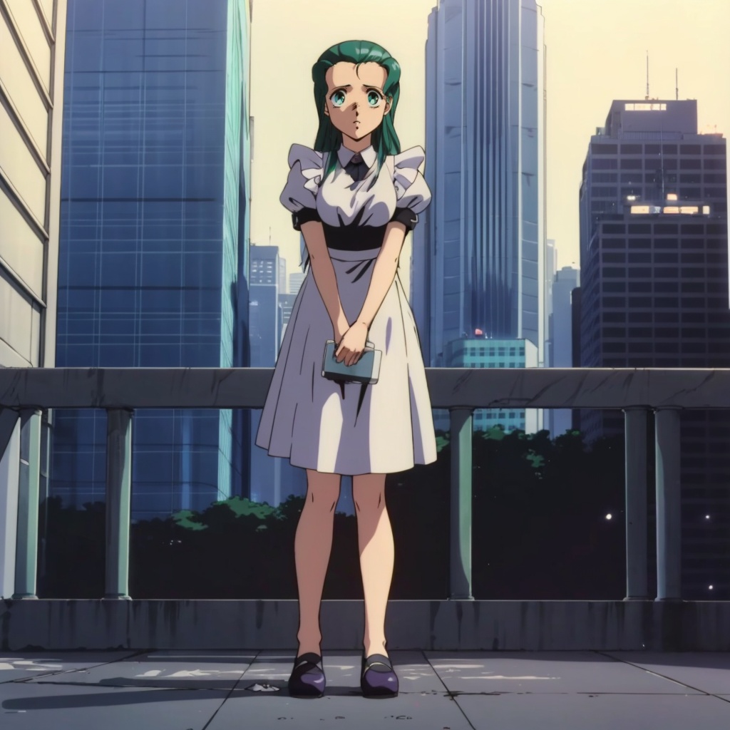 Anri,  1girl,  green hair on Tensor.Art