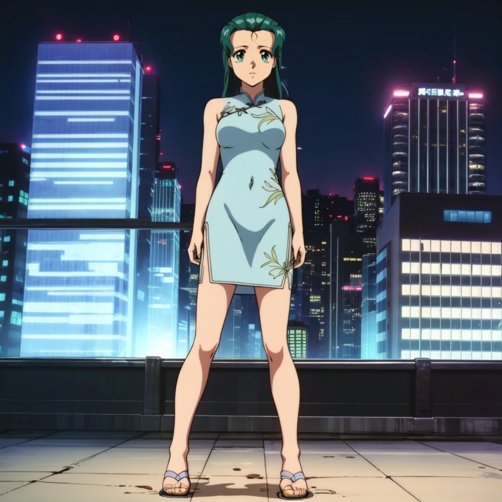 Anri,  1girl,  green hair on Tensor.Art