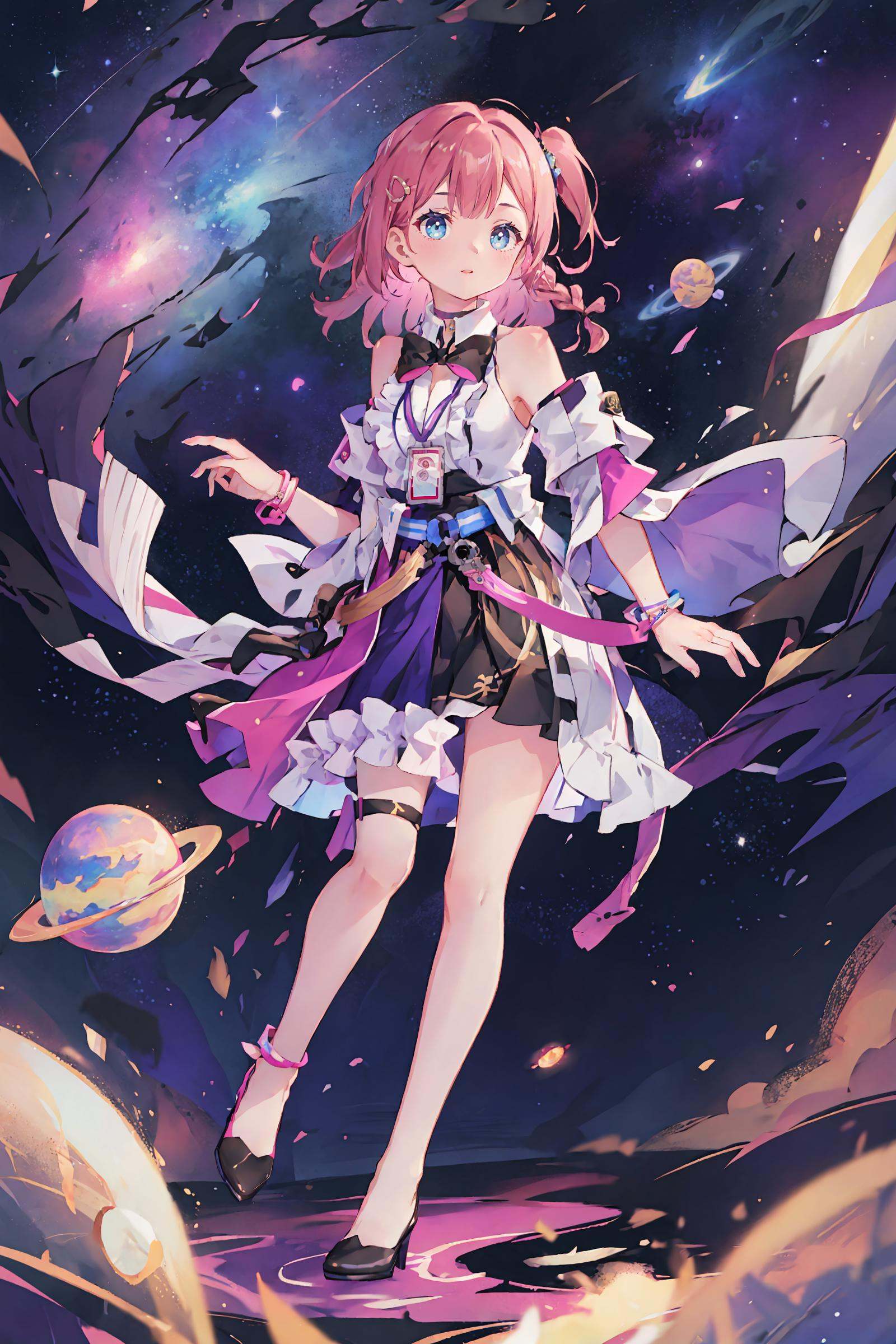 1girl,  asta \(honkai: star rail\),  detached sleeves on Tensor.Art