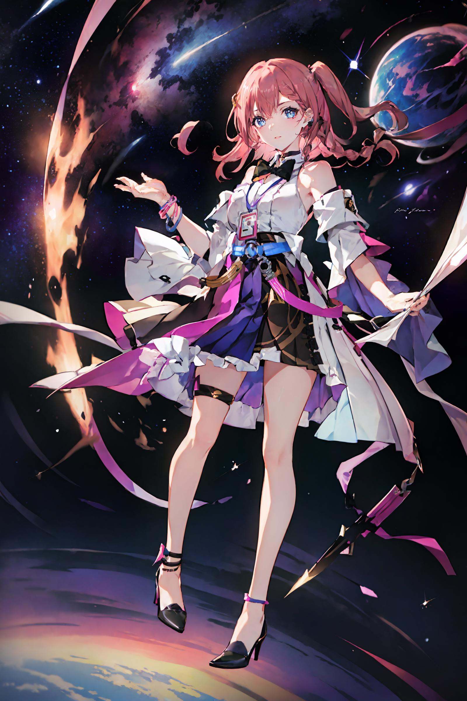 1girl,  asta \(honkai: star rail\),  detached sleeves on Tensor.Art