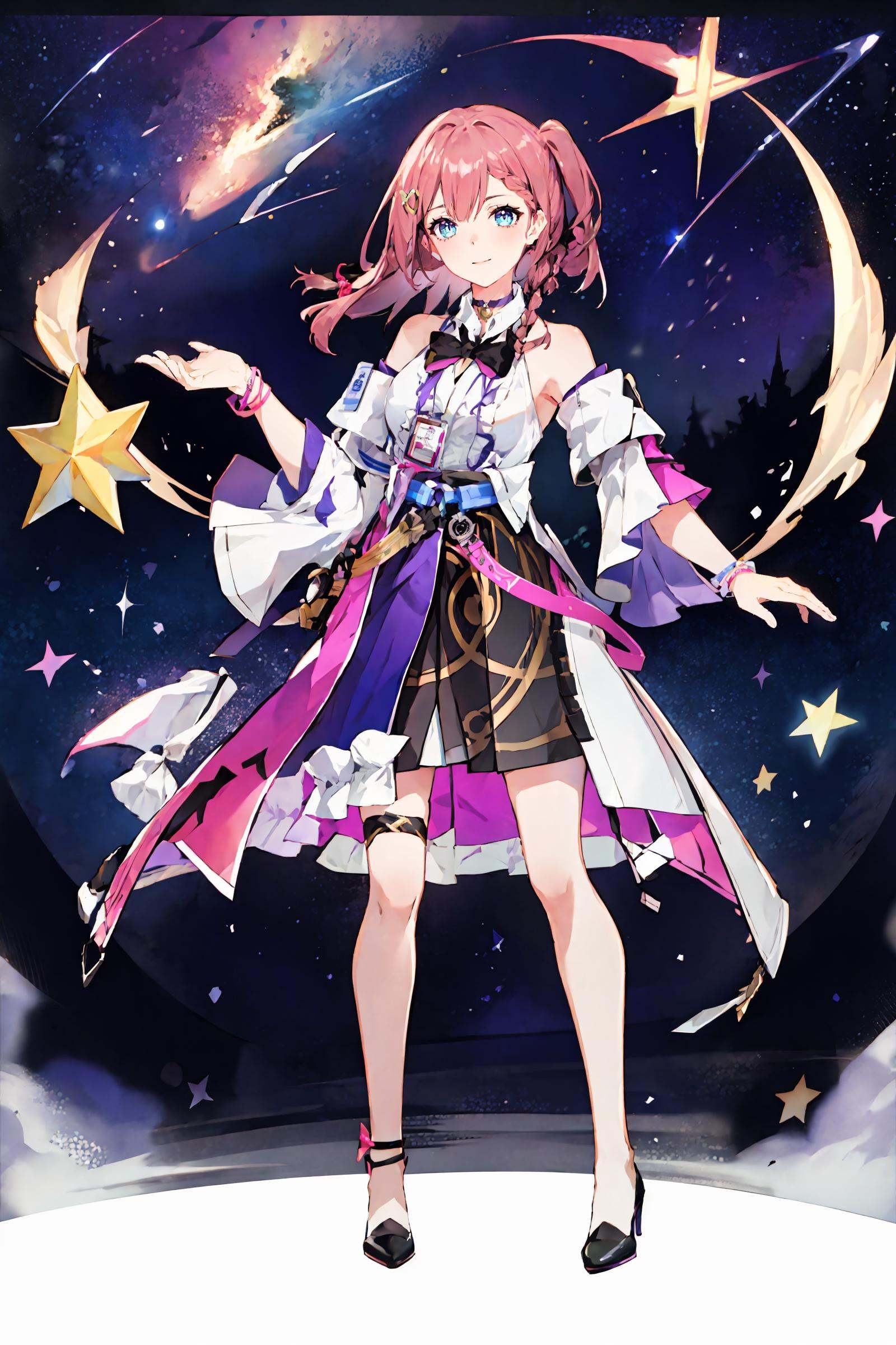 1girl,  asta \(honkai: star rail\),  detached sleeves on Tensor.Art