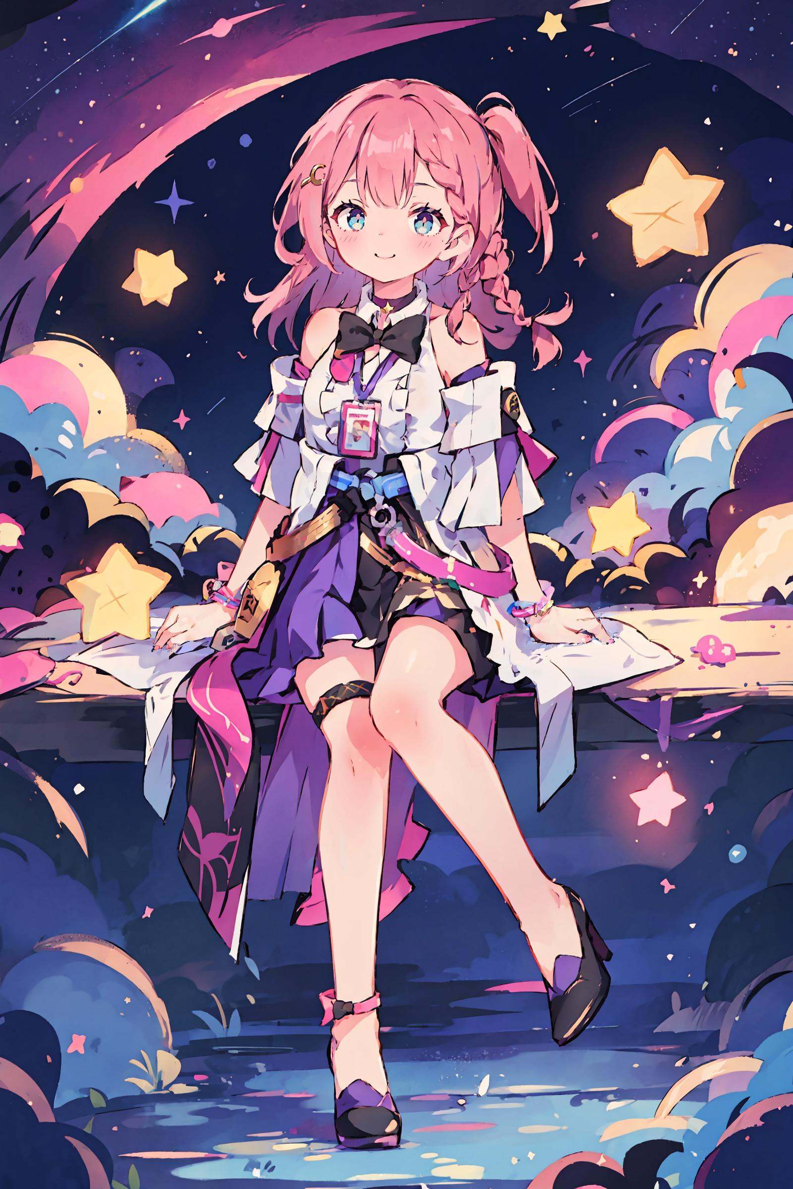 1girl,  asta \(honkai: star rail\),  detached sleeves on Tensor.Art
