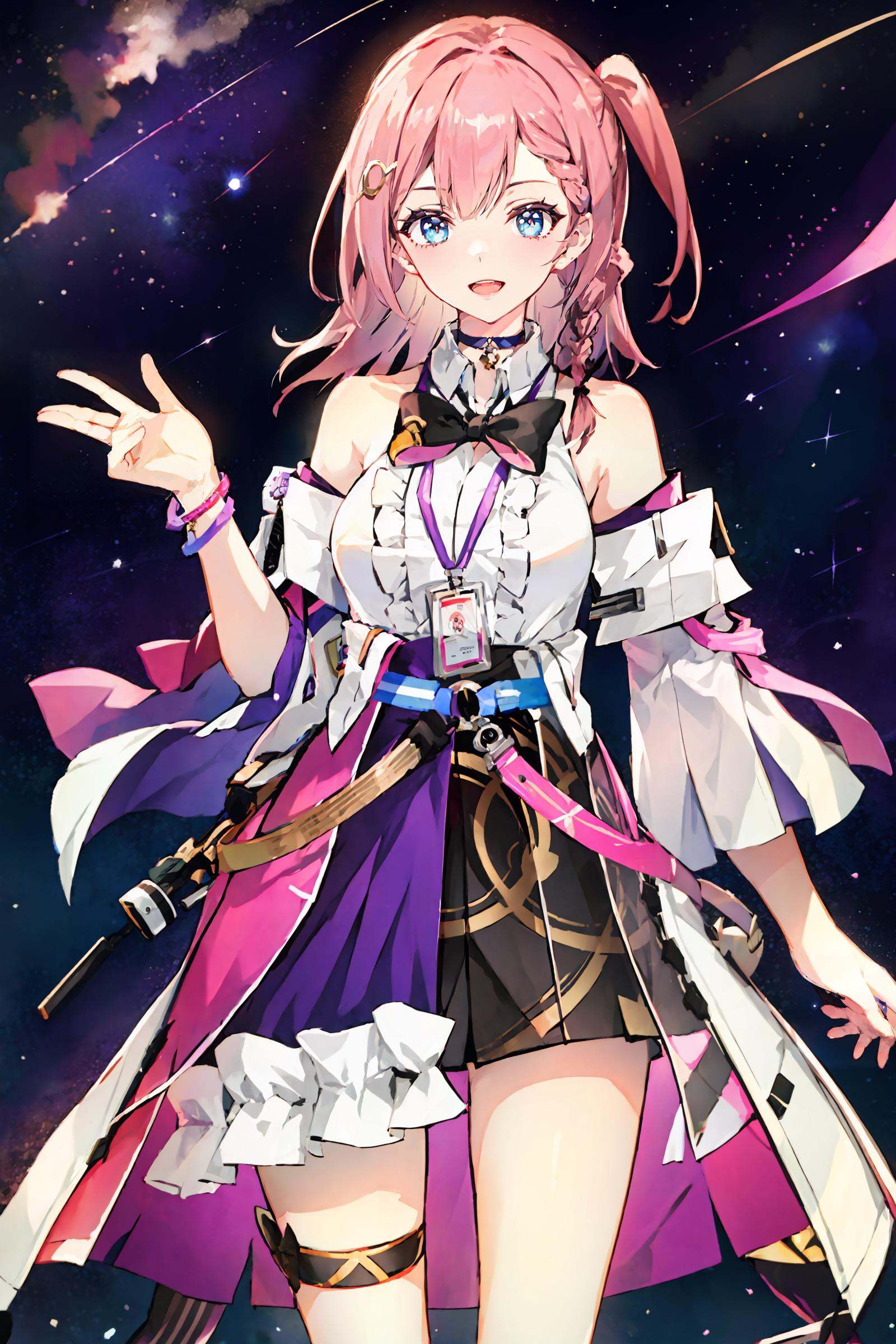 1girl,  asta \(honkai: star rail\),  detached sleeves on Tensor.Art