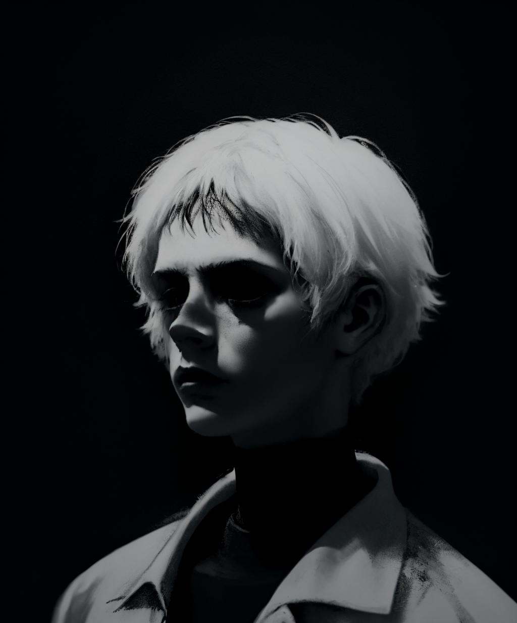 monochrome,  greyscale,  dark on Tensor.Art