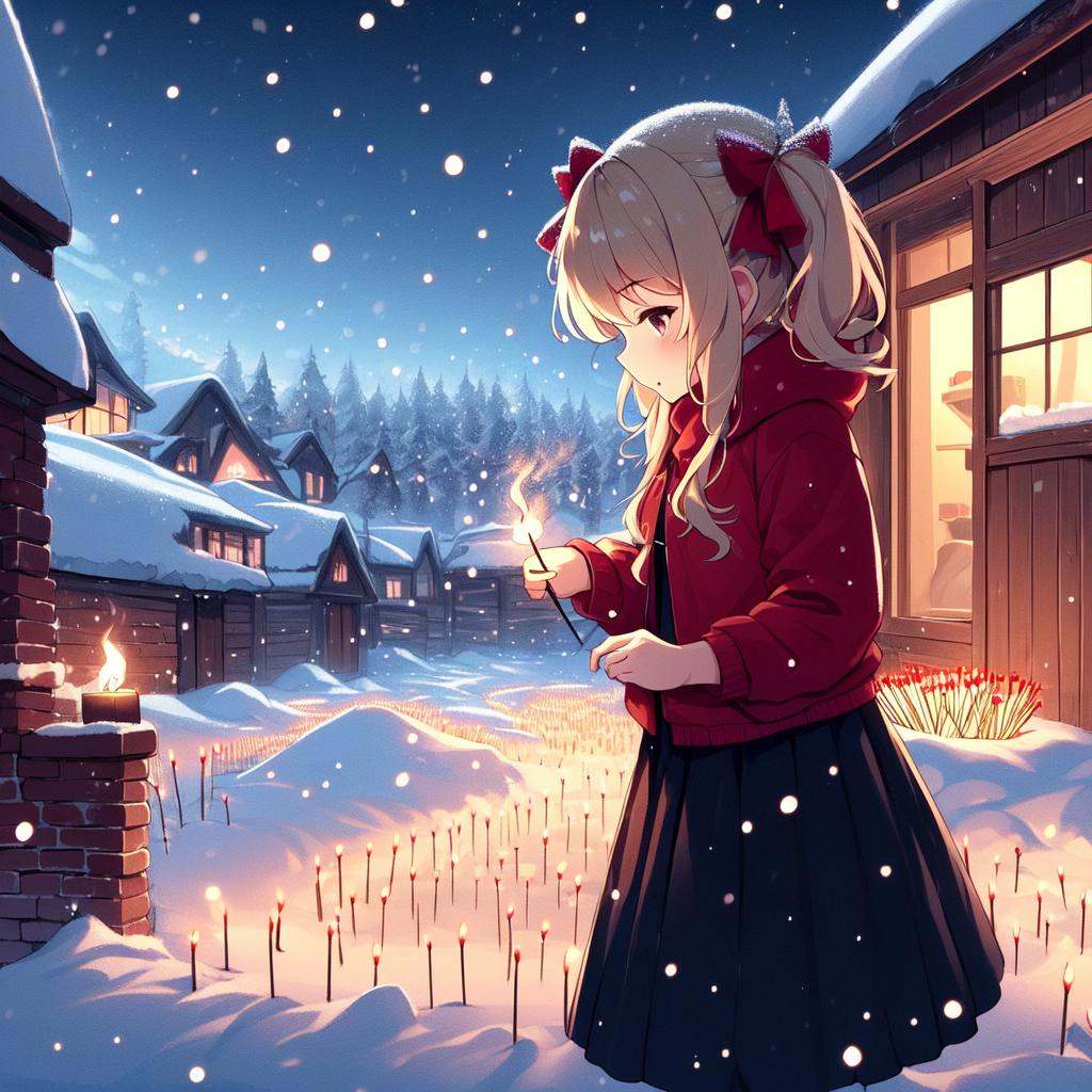 1girl,  lit match,  head down on Tensor.Art