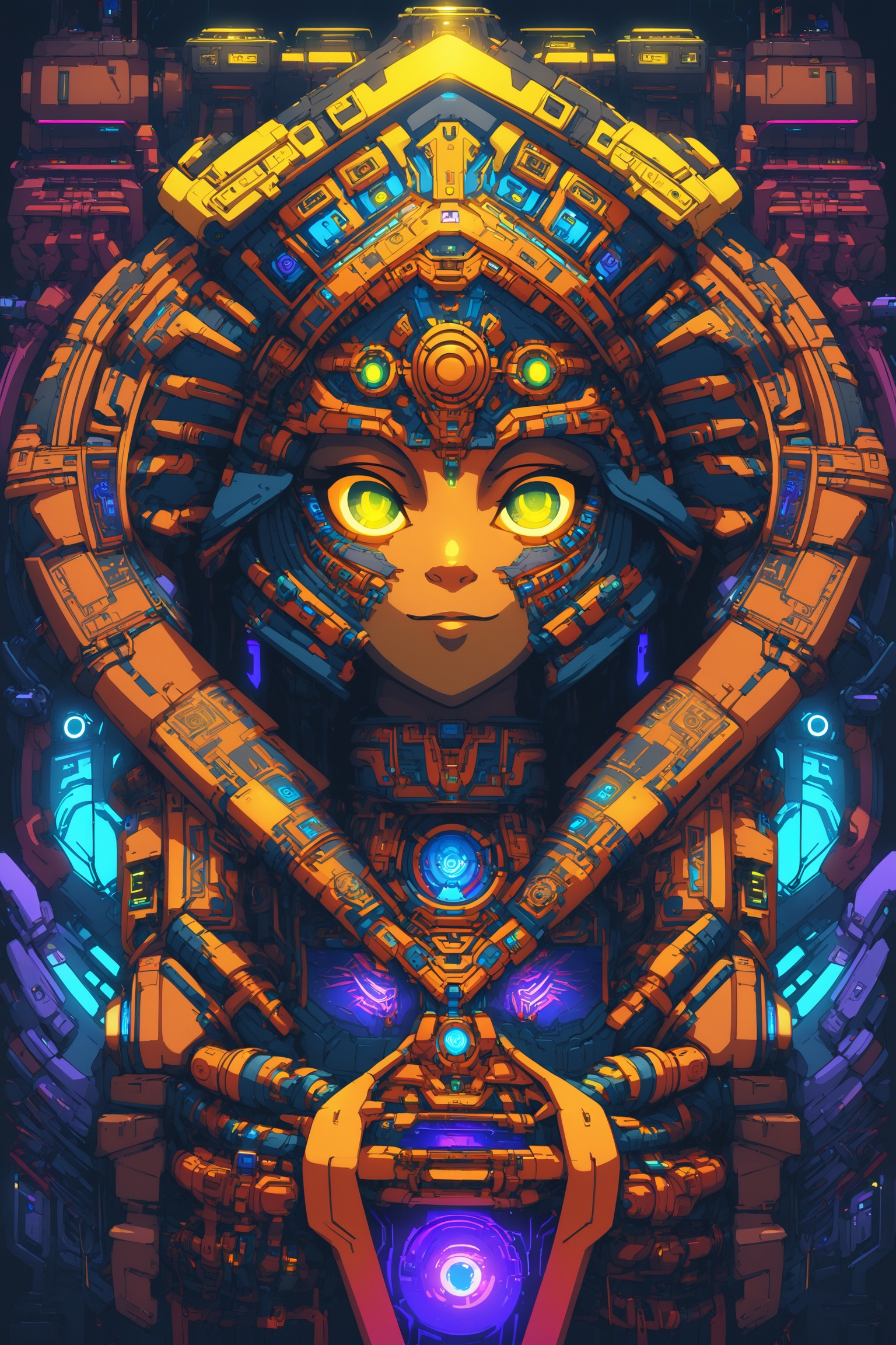 Churnstyle,  cyberpunk,  4K UHD on Tensor.Art