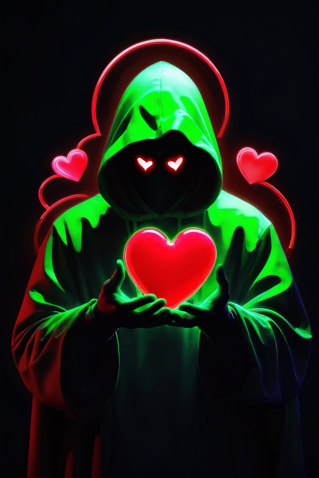 skp style,  Man holding a heart,  no face on Tensor.Art