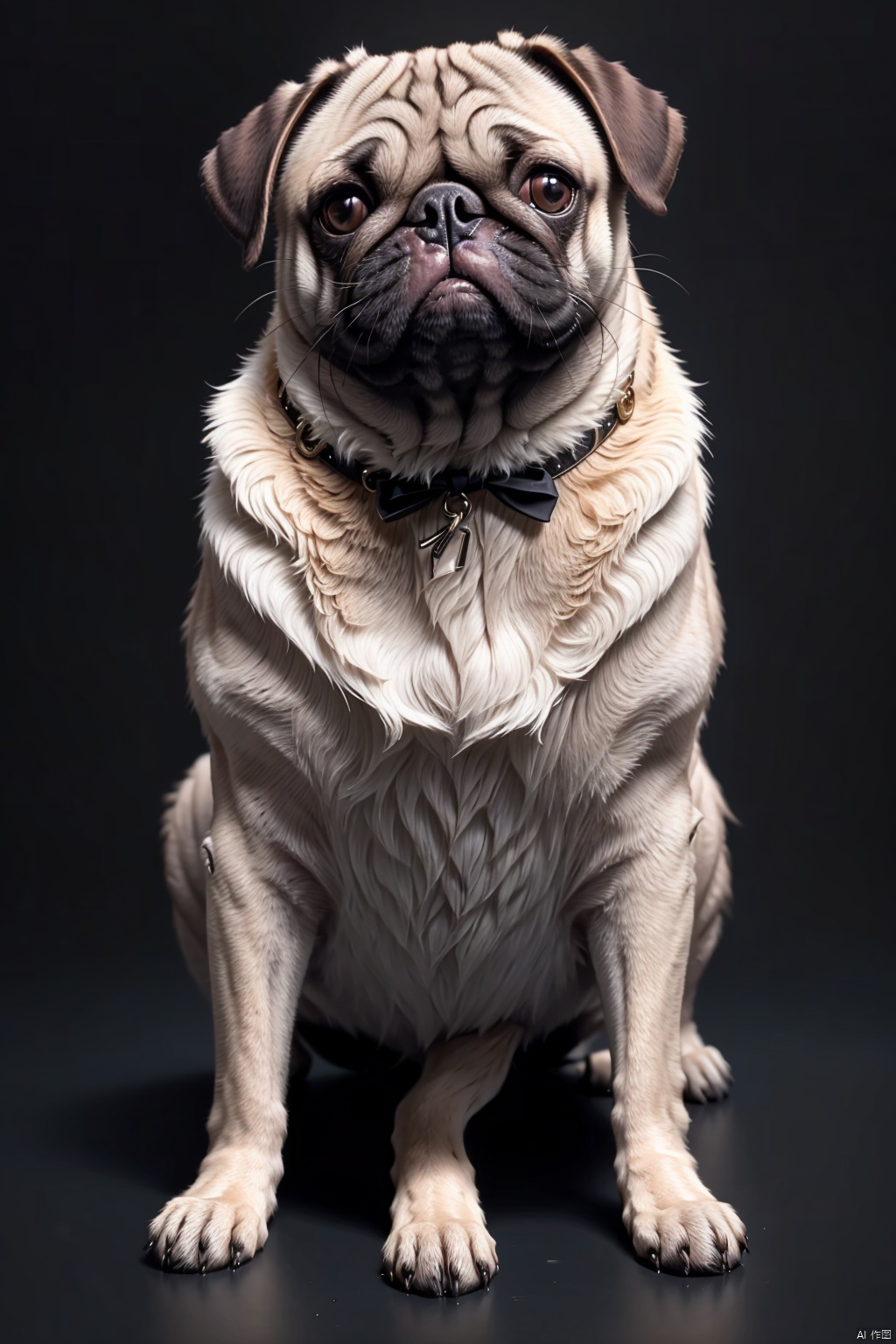  absurdres,absurdres,realistic,(full_shot:1.8), solo, Dog_pug,