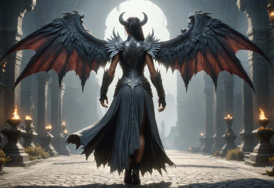 DonM - Dragons and Wings v2, Back view [基础模型XL] by DonMischo on Tensor.Art