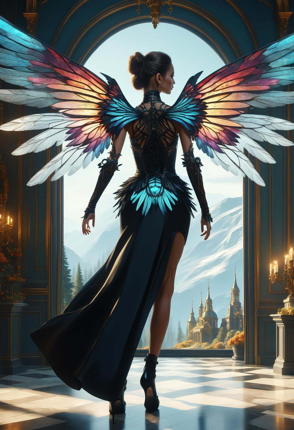awesome quality,  dynamic,  DonMDr4g0nXL woman from behind by DonMischo on Tensor.Art