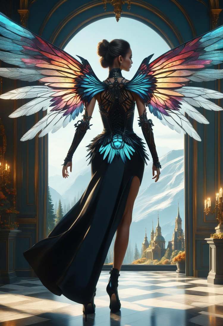 DonM - Dragons and Wings v2, Back view [基础模型XL] by DonMischo on Tensor.Art