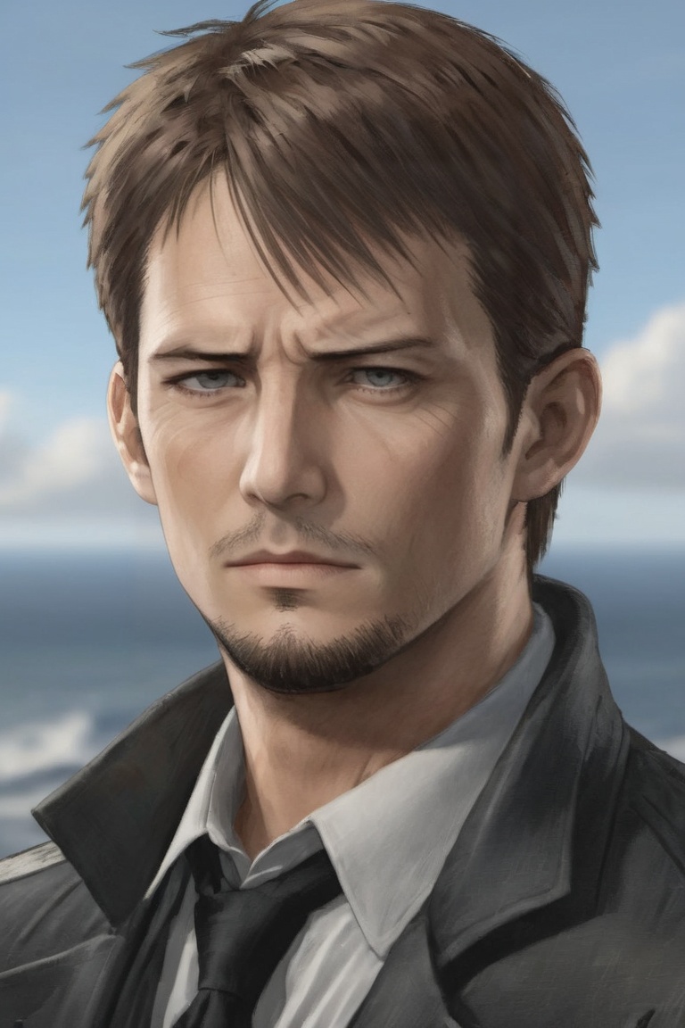 Kyle Hyde,  mature ***** male detective,  solo on Tensor.Art