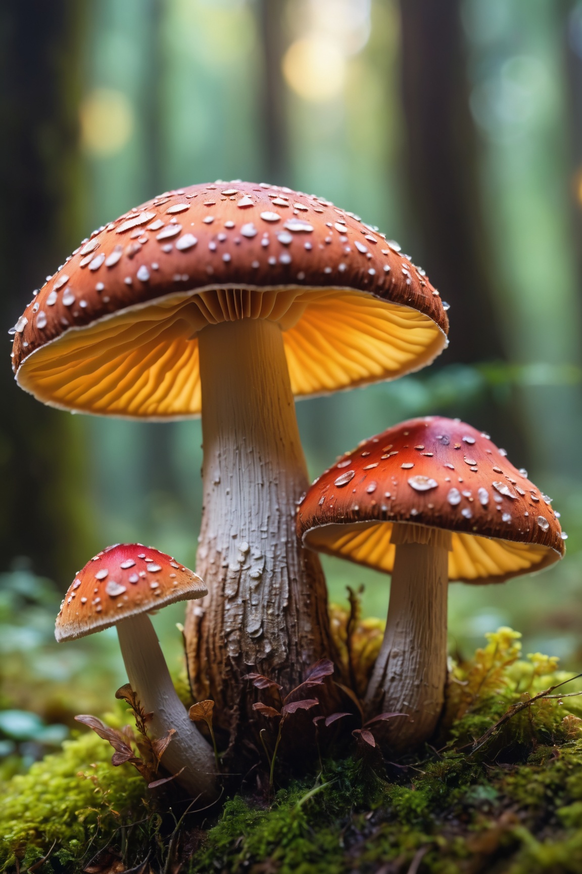 ultra-detailed,  realistic,  colorful mushrooms on Tensor.Art