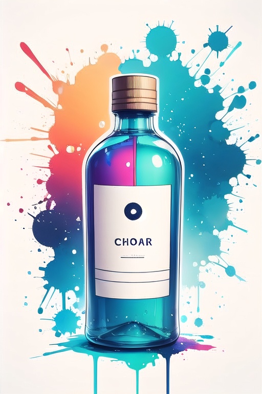 bottle,  colorful,  Chromaspots by Oni Toki on Tensor.Art