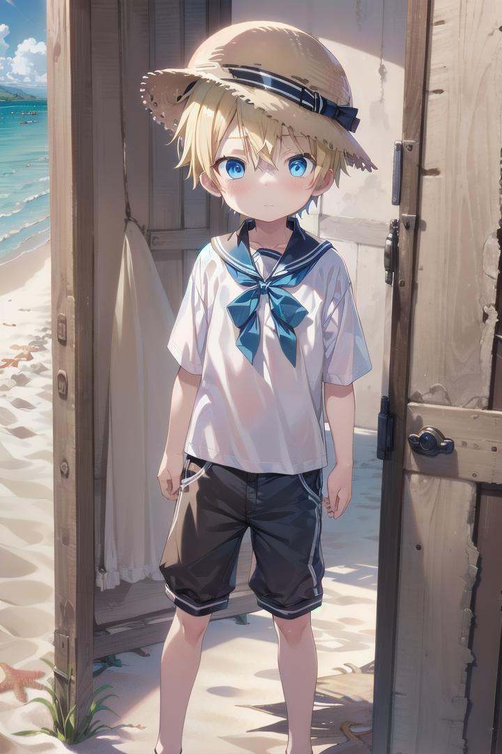 1boy,  aoki,  blonde hair on Tensor.Art