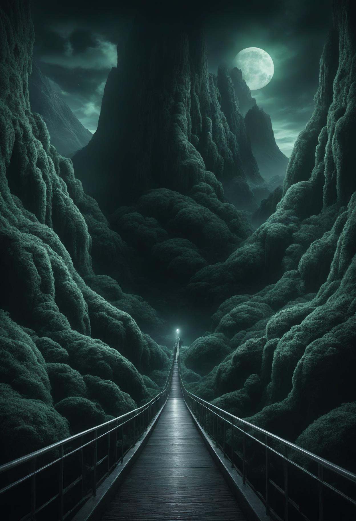 DonMN1gh7XL night,  moonlit,  green volatile troll by DonMischo on Tensor.Art