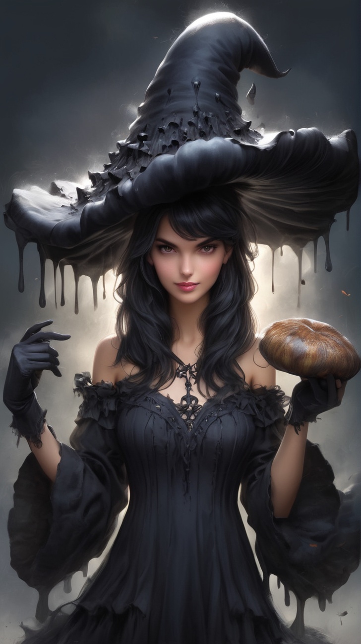 A girl,  InkyCapWitchyHat on Tensor.Art