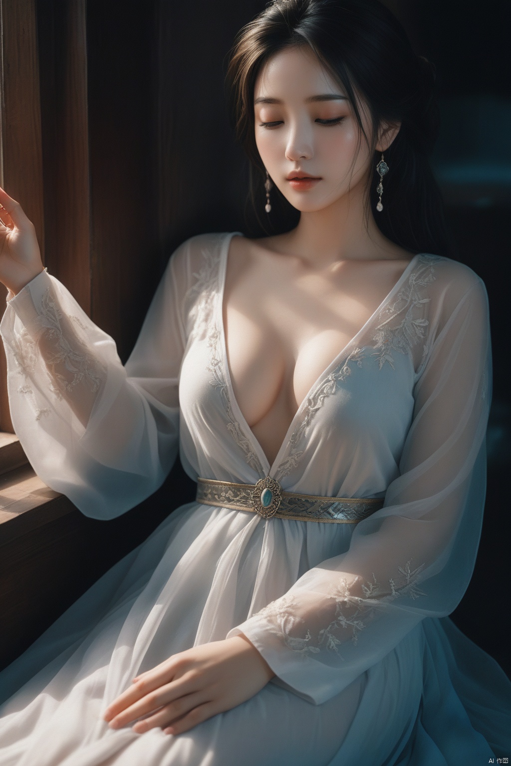 The image should be infused with the distinct qualities of a shot taken on a Canon 5D Mark IV with Kodak Ektar film - the...