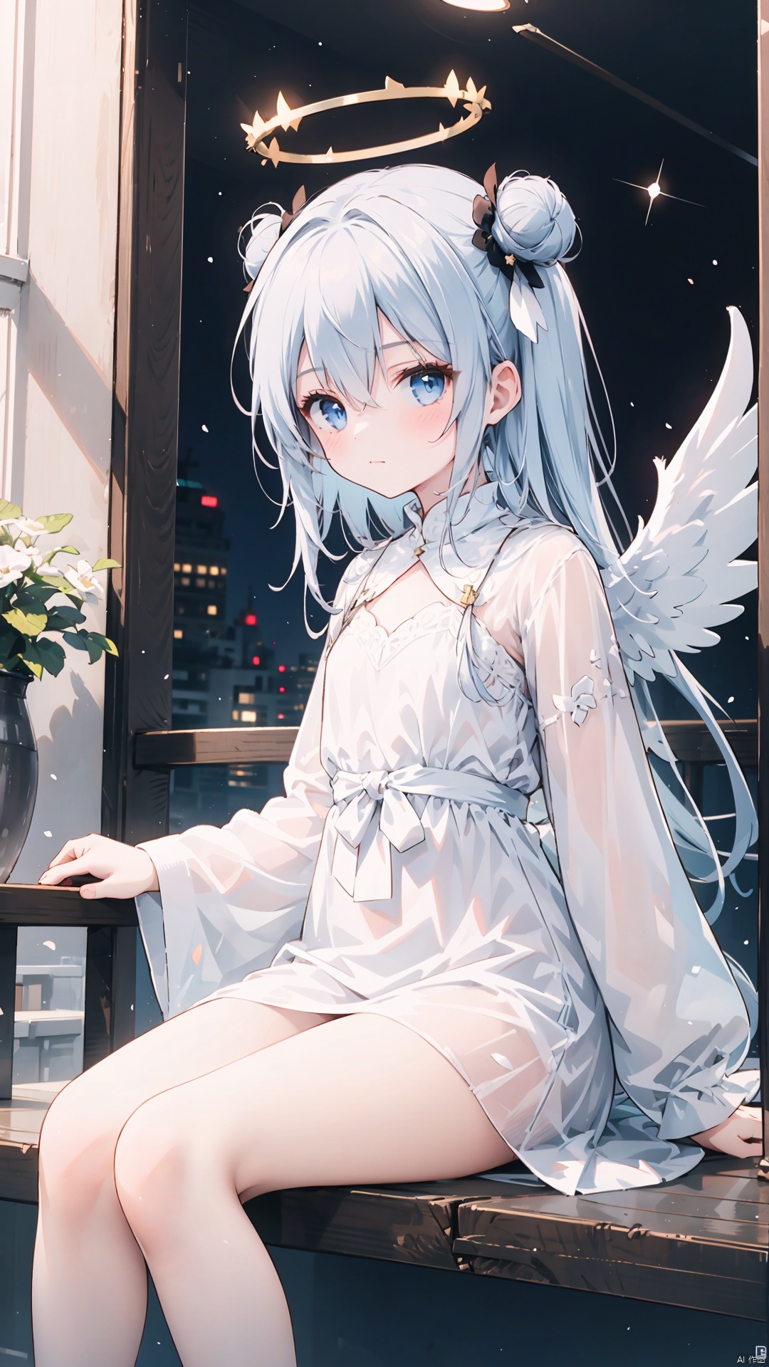 1girl,  solo,  wings on Tensor.Art