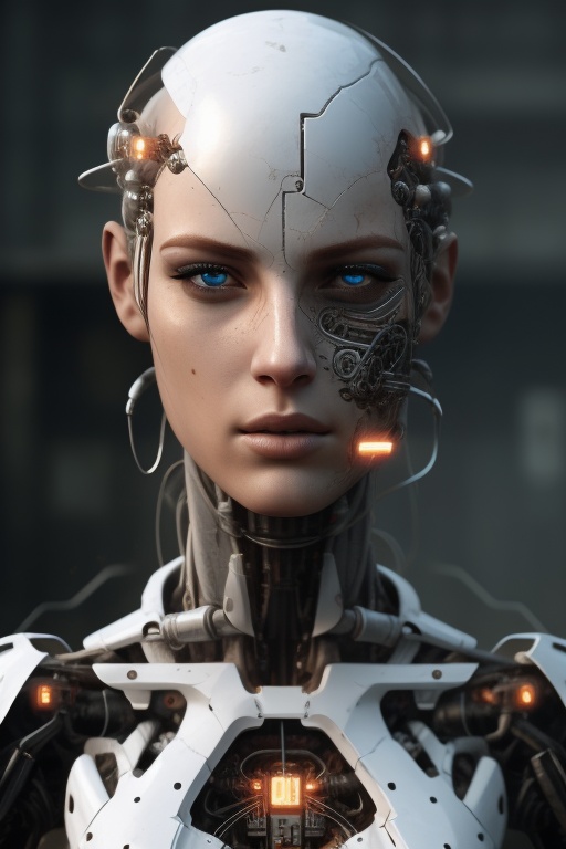 Cyborg,  photorealistic on Tensor.Art