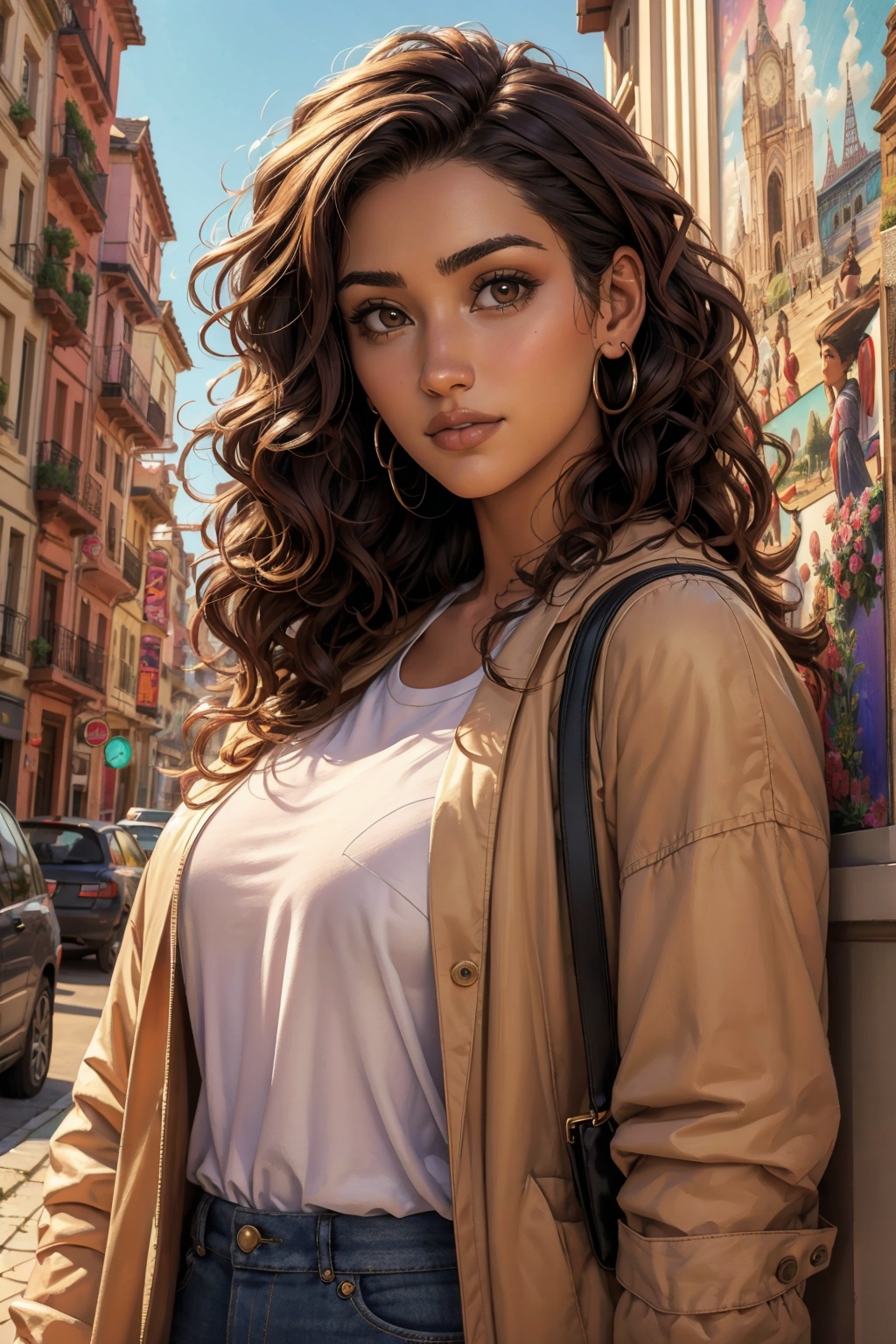 1 girl,  alone,  a beautiful woman 35 years old on Tensor.Art