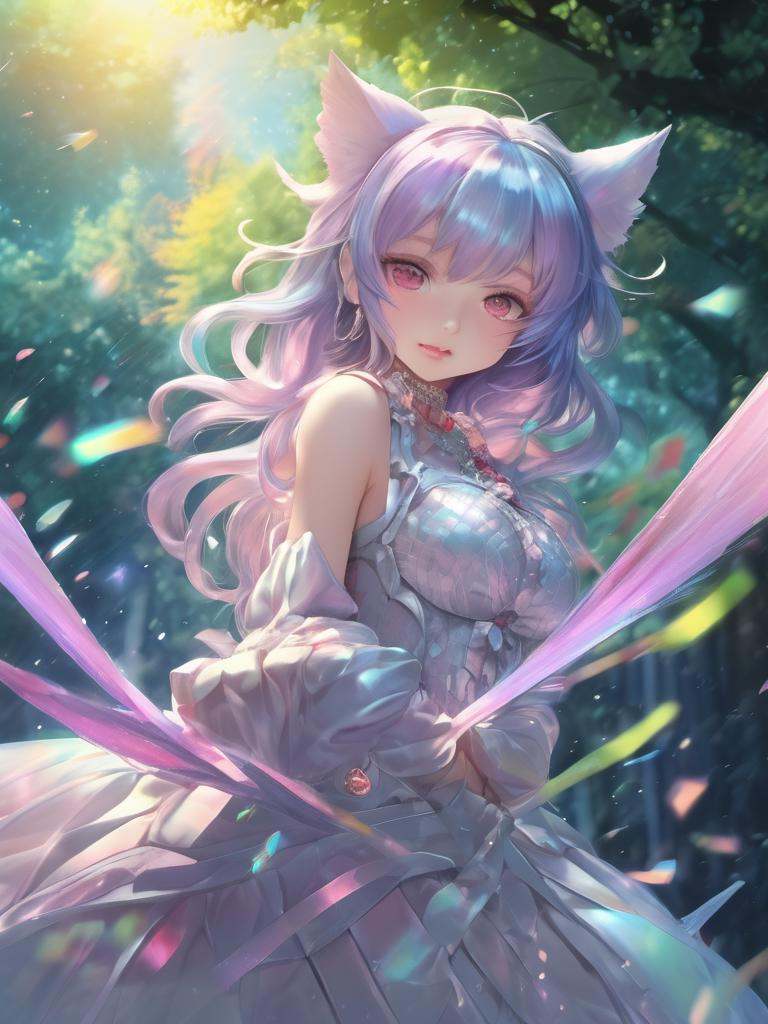 highres,  best quality,  iridescent color on Tensor.Art