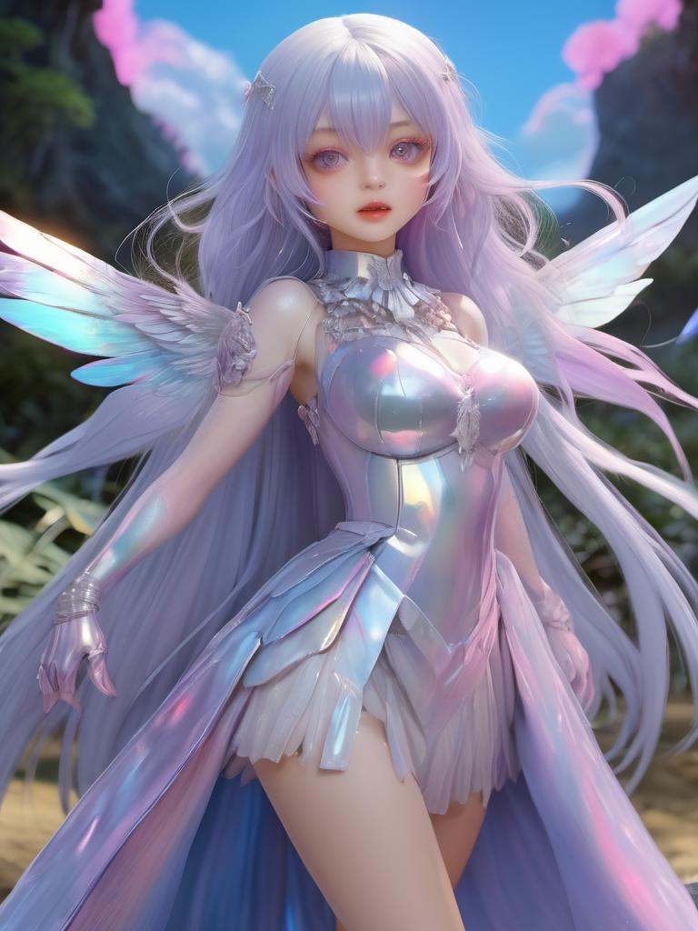 highres,  best quality,  iridescent color on Tensor.Art