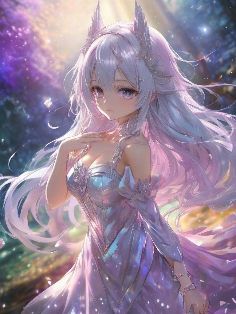 highres,  best quality,  iridescent color on Tensor.Art