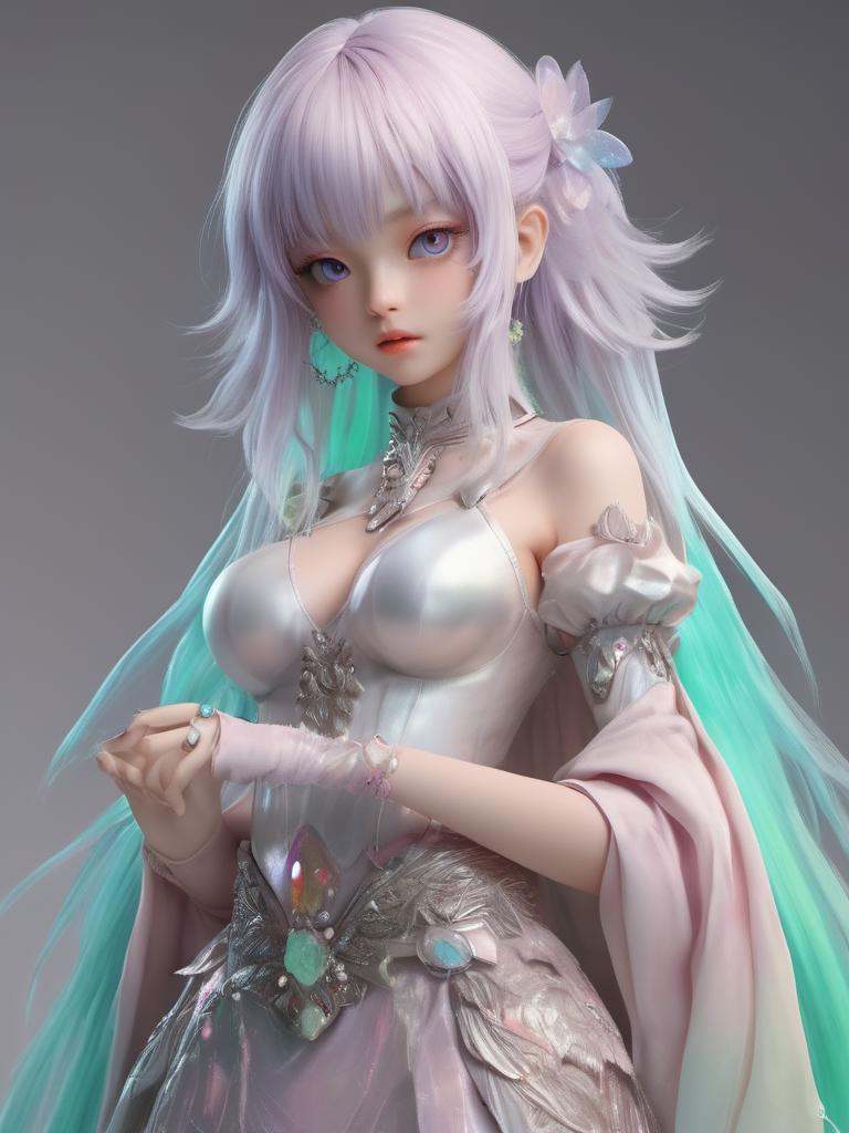 highres,  best quality,  iridescent color on Tensor.Art