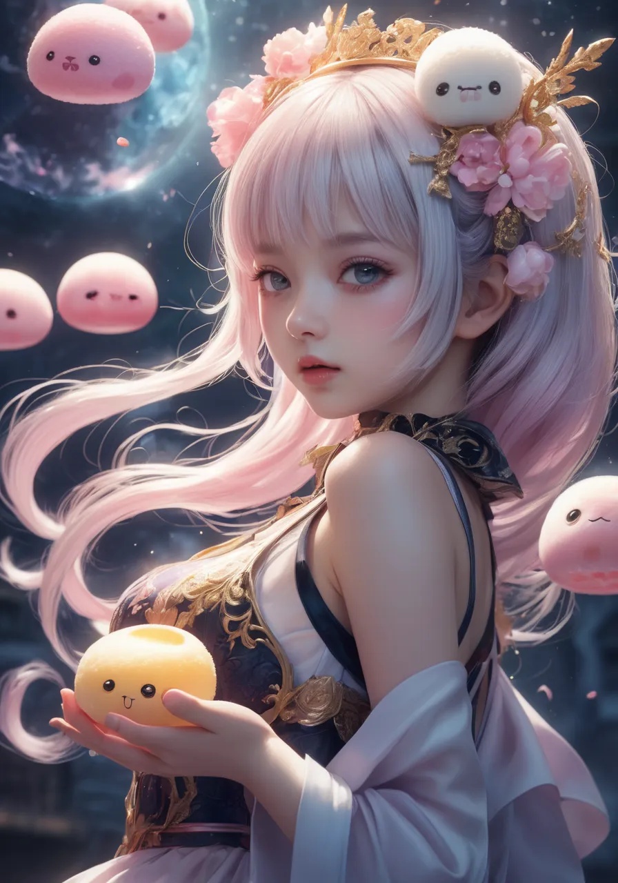highres,  best quality,  summon deep dark fantasy kawaii mochi mochi wani wani panic on Tensor.Art