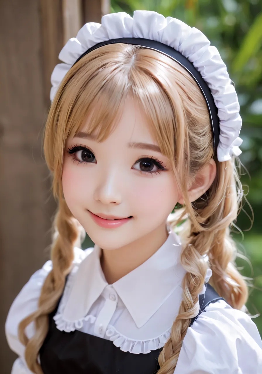 highres,  best quality,  kawaii maid girl on Tensor.Art