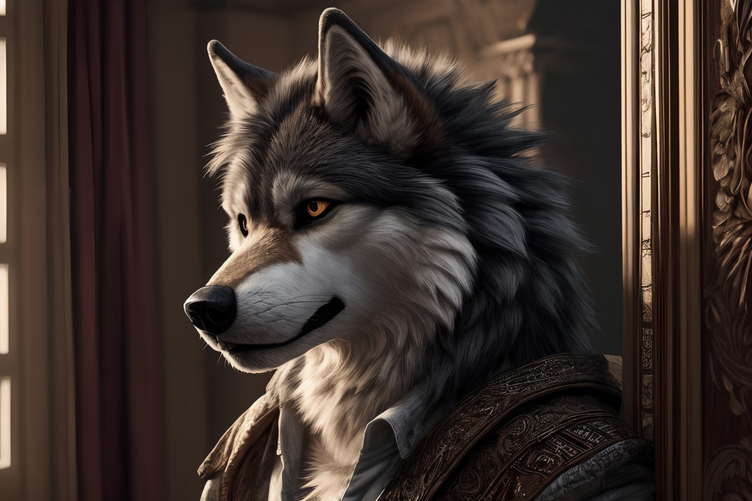 Wolf,  anthro,  intricate_detailed on Tensor.Art