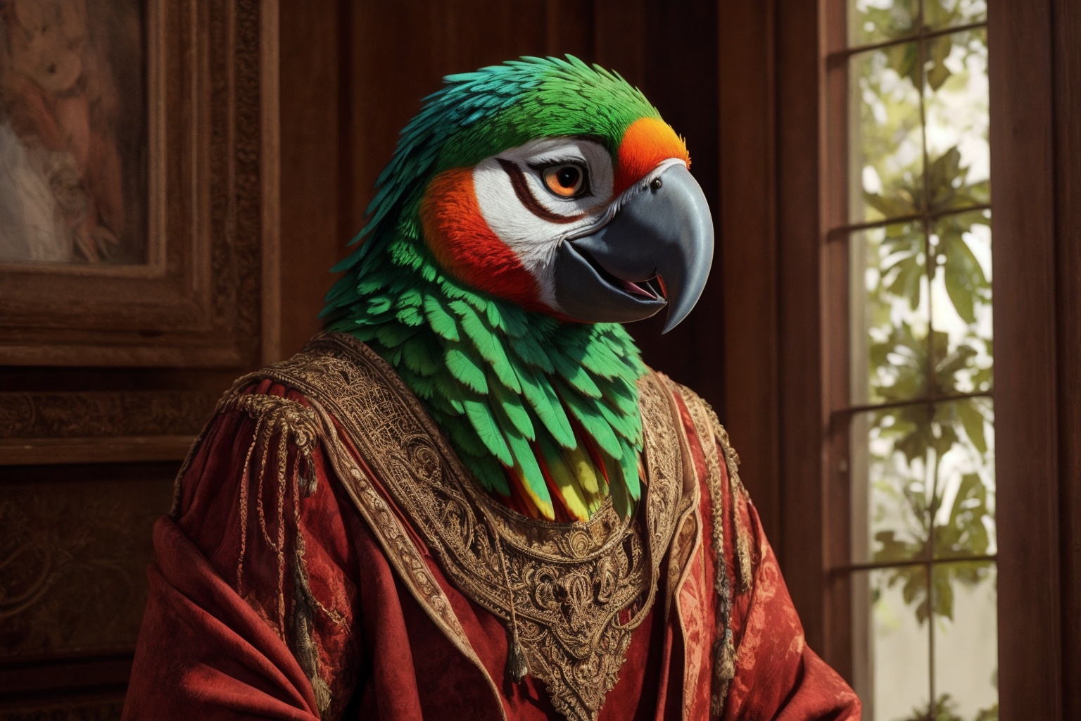 Parrot,  anthro,  intricate_detailed on Tensor.Art