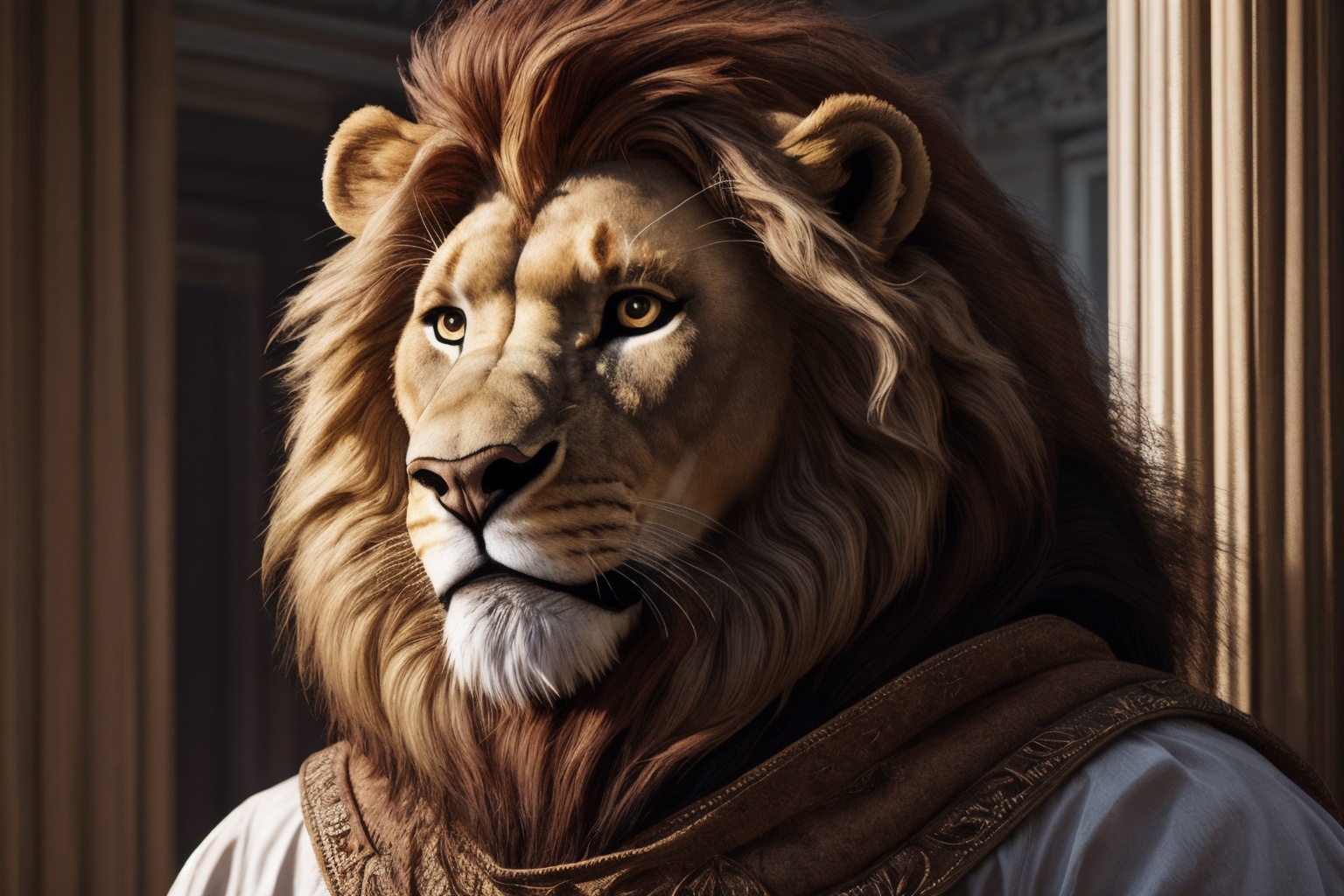 Lion,  anthro,  intricate_detailed on Tensor.Art