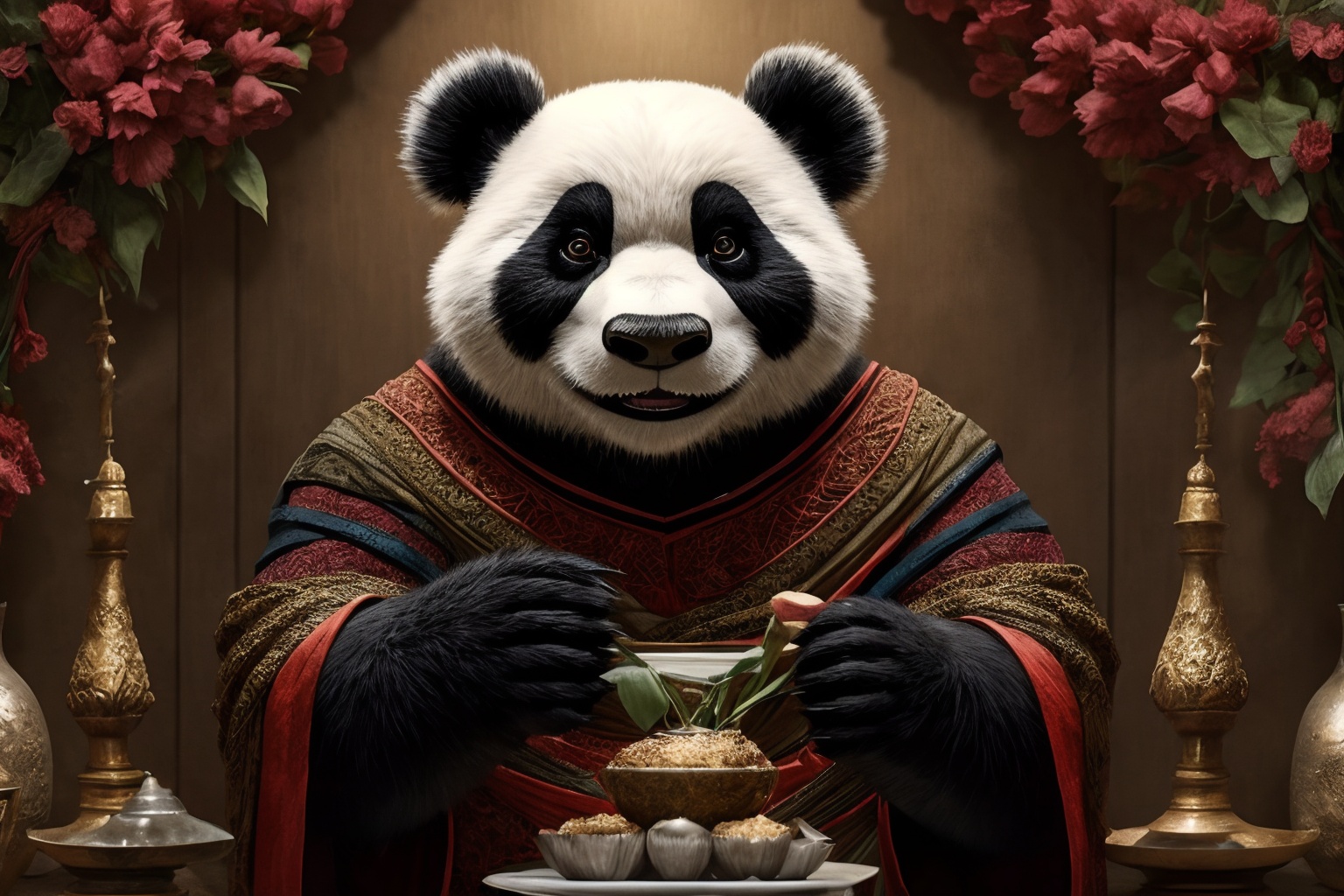Panda,  anthro,  intricate_detailed on Tensor.Art