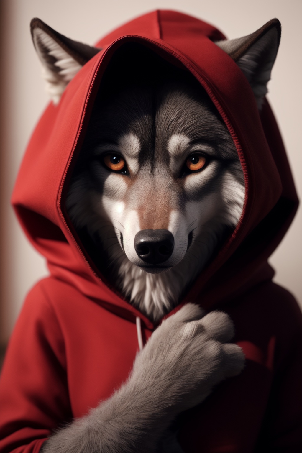 1girl,  wolf,  little_red_riding_hood on Tensor.Art