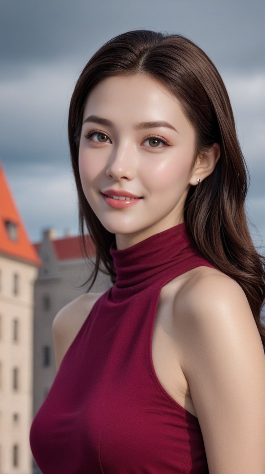 (Hyper-Realistic) (fullbody) photo of a girl,  20yo,  clear facial features on Tensor.Art